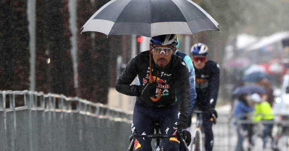 Schnee stoppt vingegaards triumphzug – paris-nizza wird auf 47 kilometer zusammengestutzt