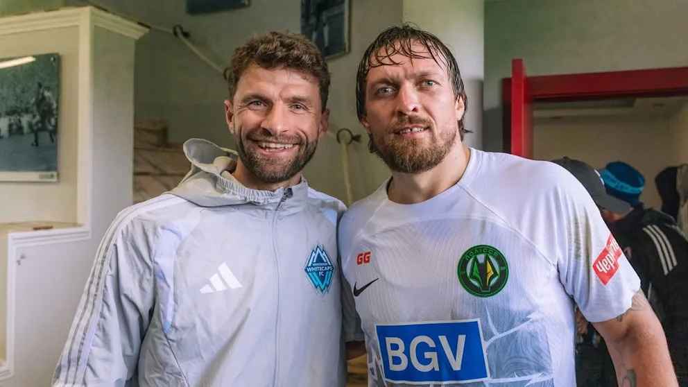 Schock! müller demütigt: weltmeister klatscht beim fußball – usyk macht kurzen prozess!