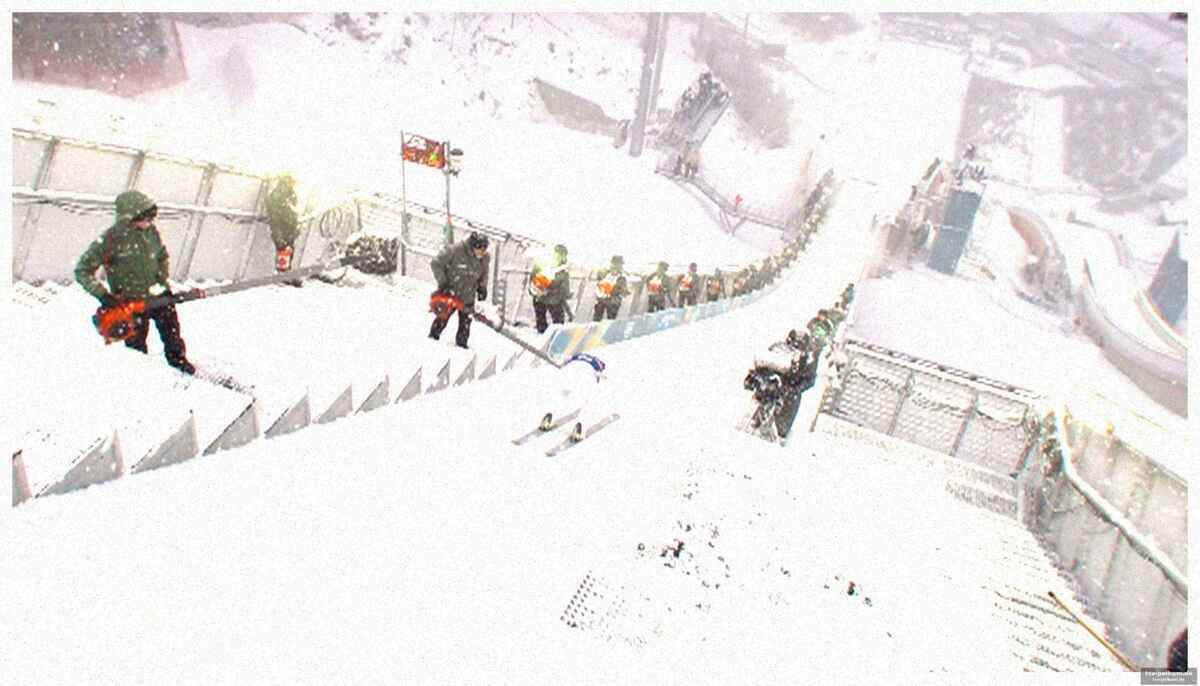 Schneetreiben und schneebläser: die umstände des vorfalls