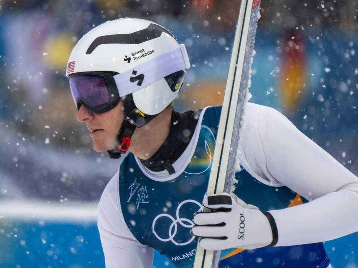 Schreckmoment bei olympia: skispringer von schneebläser getroffen
