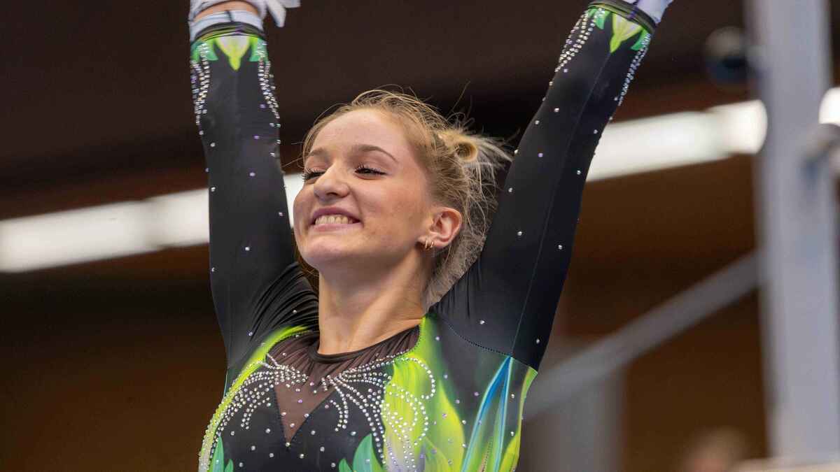 Knappe entscheidung im sprungfinale