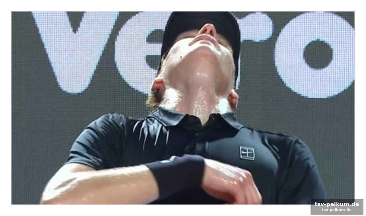 Ein schockmoment auf dem centre court