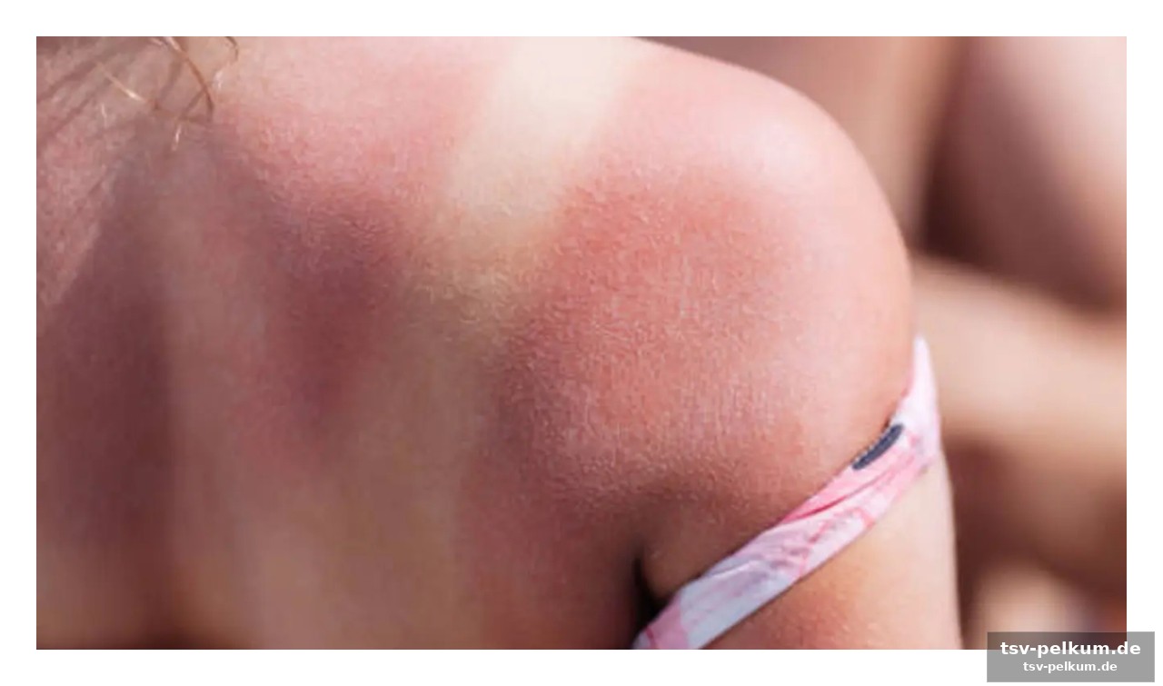 Die not-hilfe für sonnenbrand-geplagte