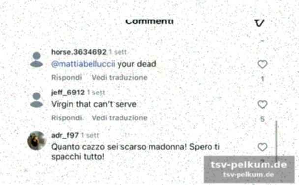 Mattia bellucci: zielscheibe von hass im netz