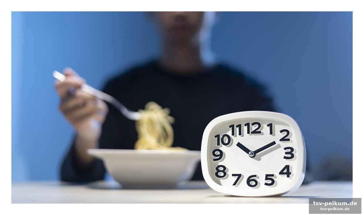 Der richtige zeitpunkt für das abendessen
