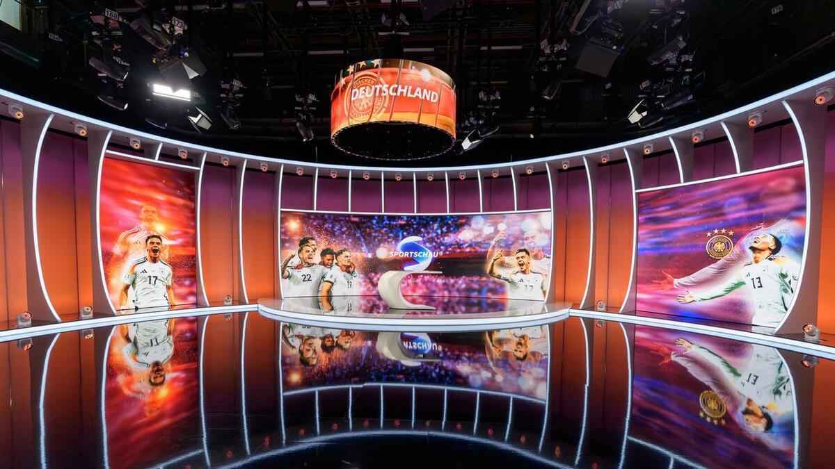 Sportschau: neues studio mit videowürfel feiert premiere!