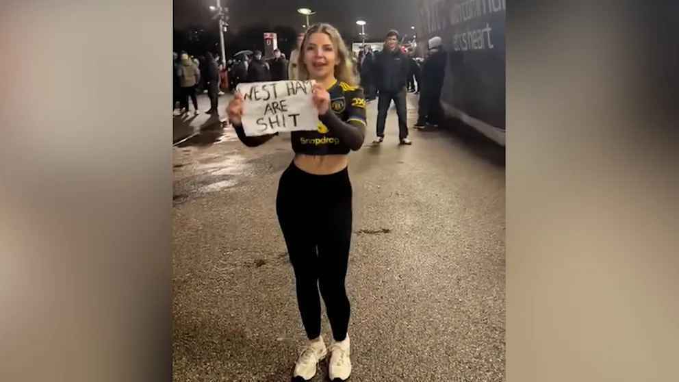 Stadion-besuch missglückt: influencerin bereut provokation bei west ham