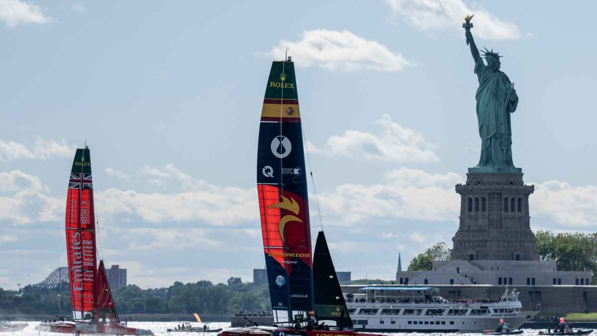 Stürmische bedingungen in new york: spanien dominiert sail grand prix