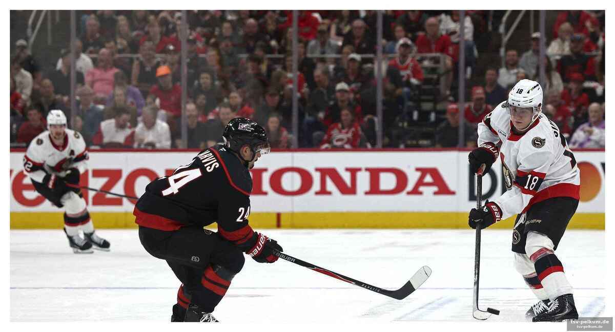 Hurricanes kontrollieren das spielgeschehen