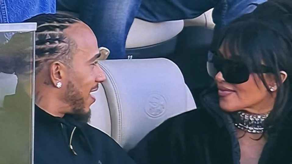 Super bowl: lewis hamilton und kim kardashian sorgen für flirtspektakel