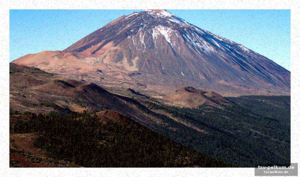 Fokus im südwesten von las cañadas del teide