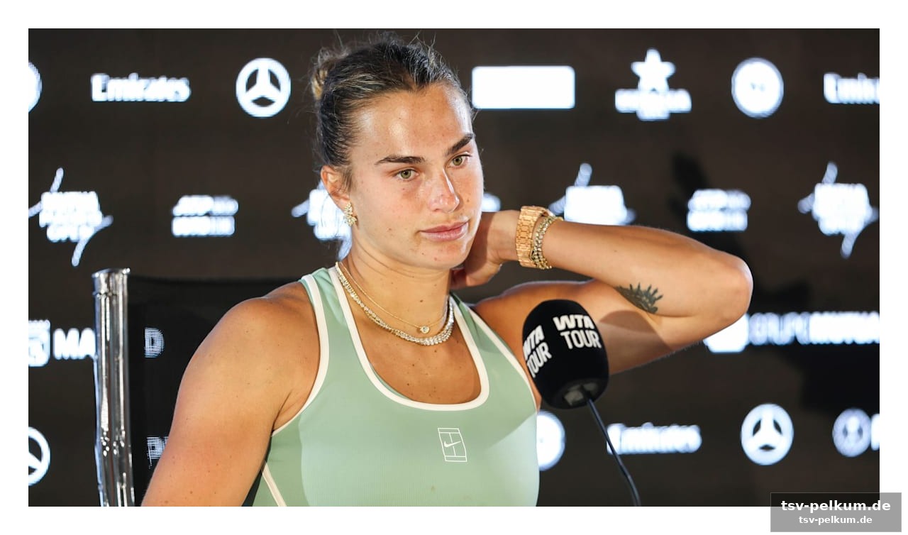 Die stars laufen sturm: sabalenka zündet den funken