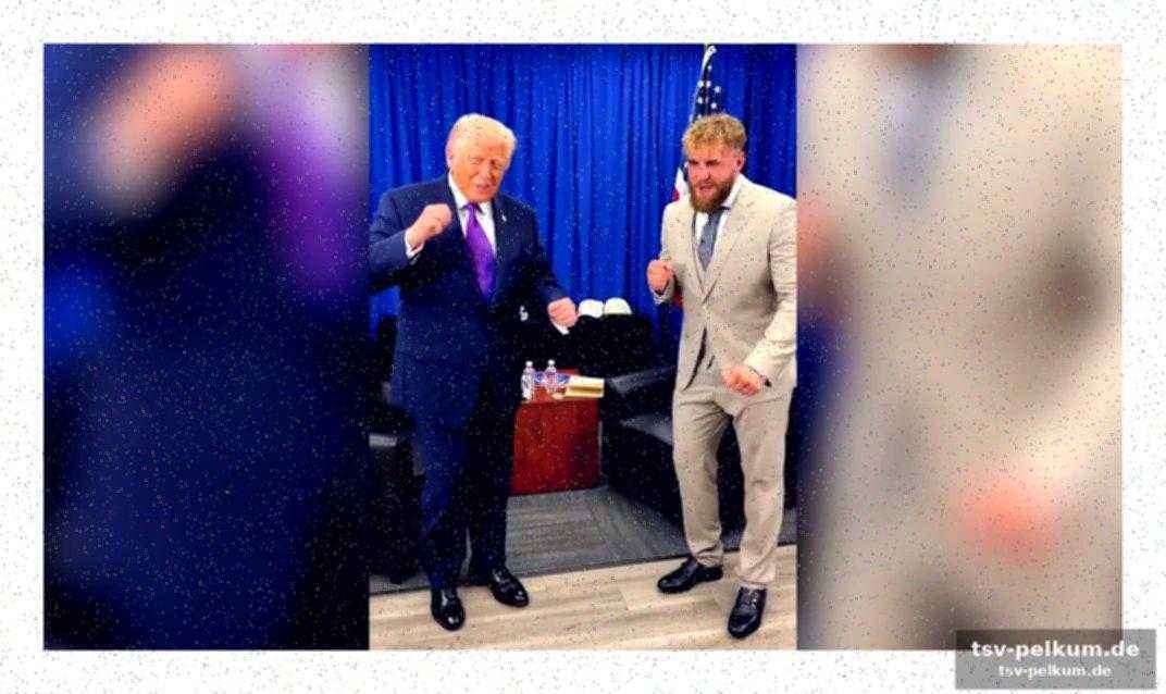 Jake paul filmt die sekunden, in denen trump die hüfte kreisen lässt