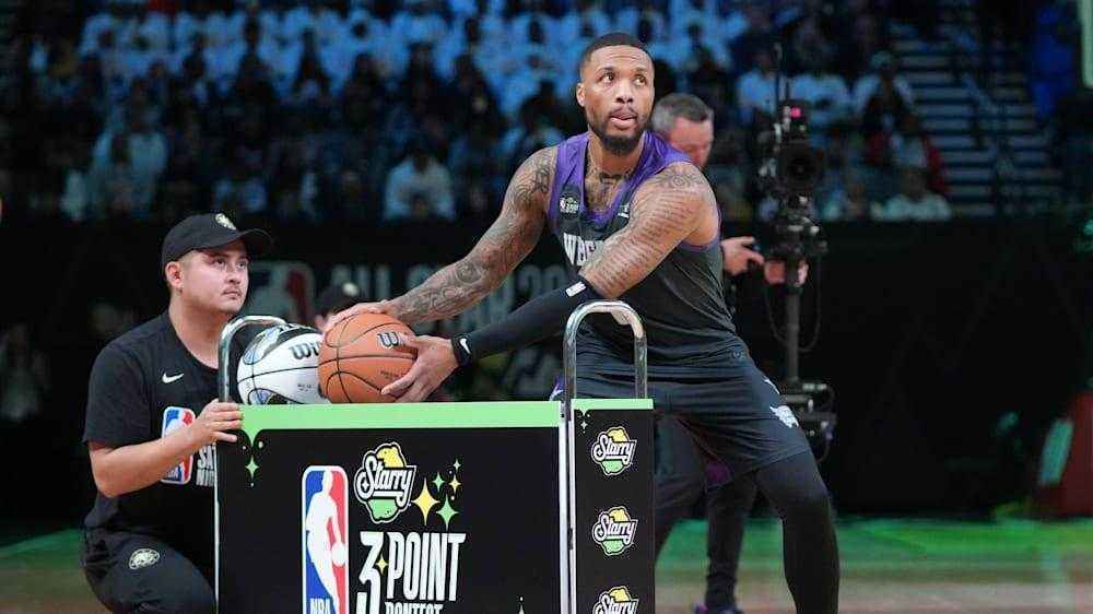 Überraschung bei nba all-star: damian lillard greift nach dem dreier-hattrick