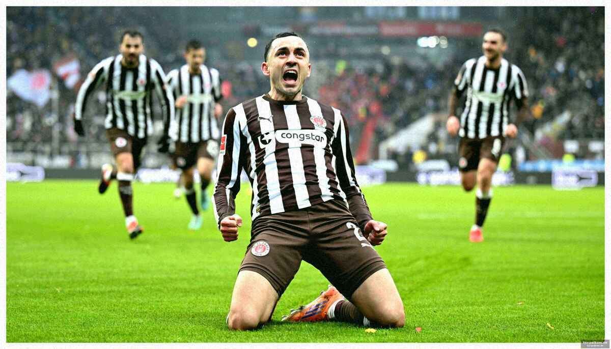 Spielverlauf: st. pauli dominiert die erste halbzeit