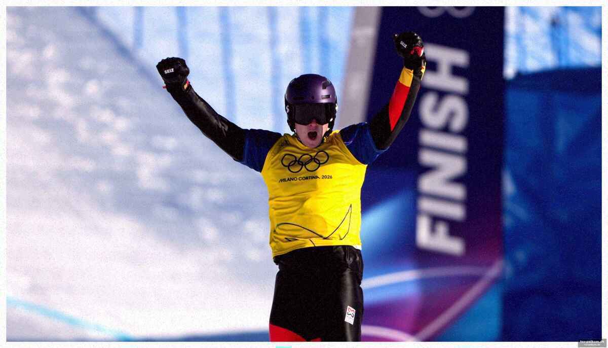 Olympia-schmerz, jetzt verarbeitet auf der piste