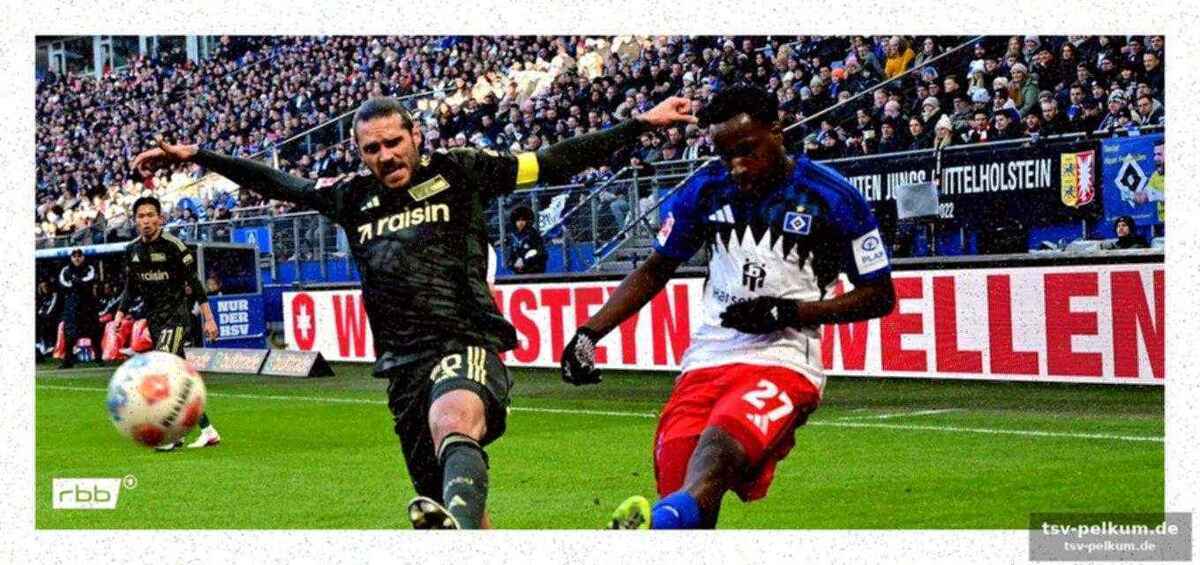 Frühe führung durch querfeld – hsv kontert