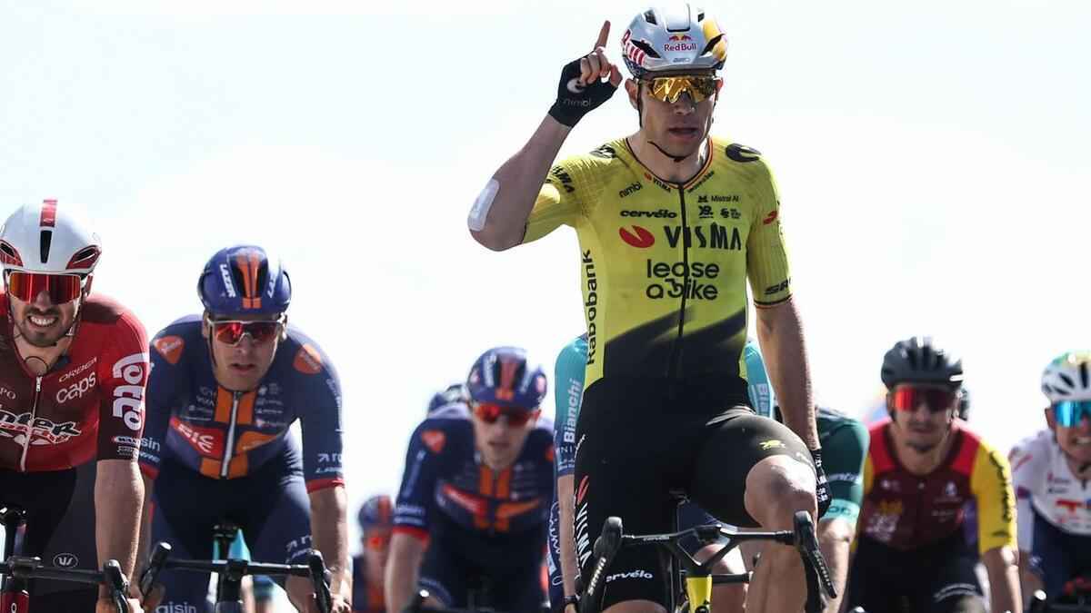 Van aert triumphiert im massensprint – bauhaus als dritter!