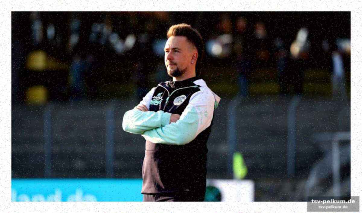 Trainer zschach hält die füße auf dem boden