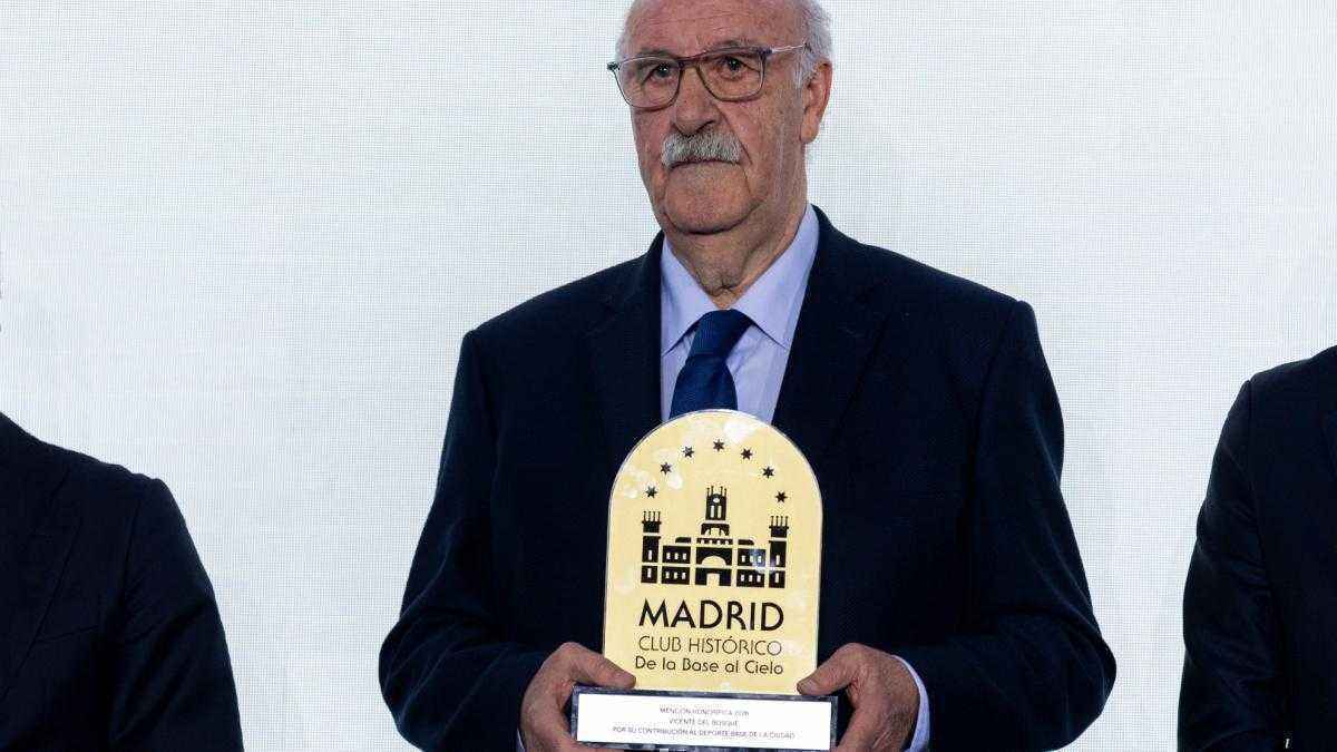 Vicente del bosque geehrt: madrid feiert seine sportvereine