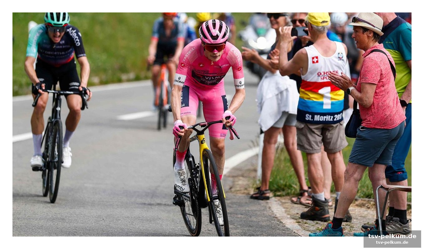 Ein komfortabler vorsprung für den giro-dominator