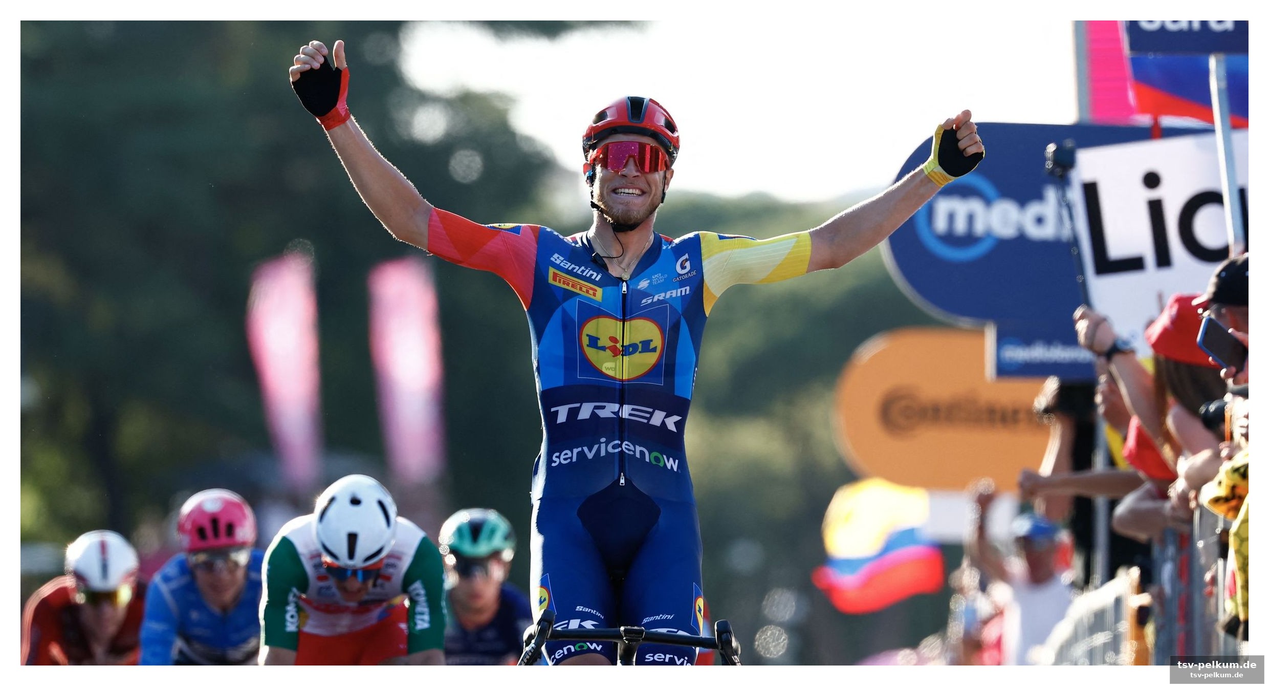 Milan krallt sich den etappensieg beim finalen sprint