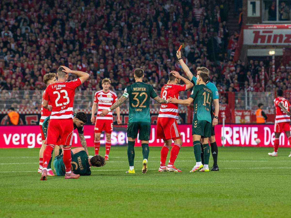 Werder wirft union mit 4:1 in den abstiegskeller – schiri-eklat überschattet berliner debakel
