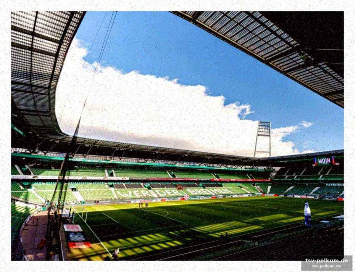 Unbespielbarer rasen am weserstadion