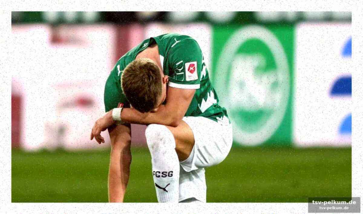 Ein bitterer moment für den nationalspieler