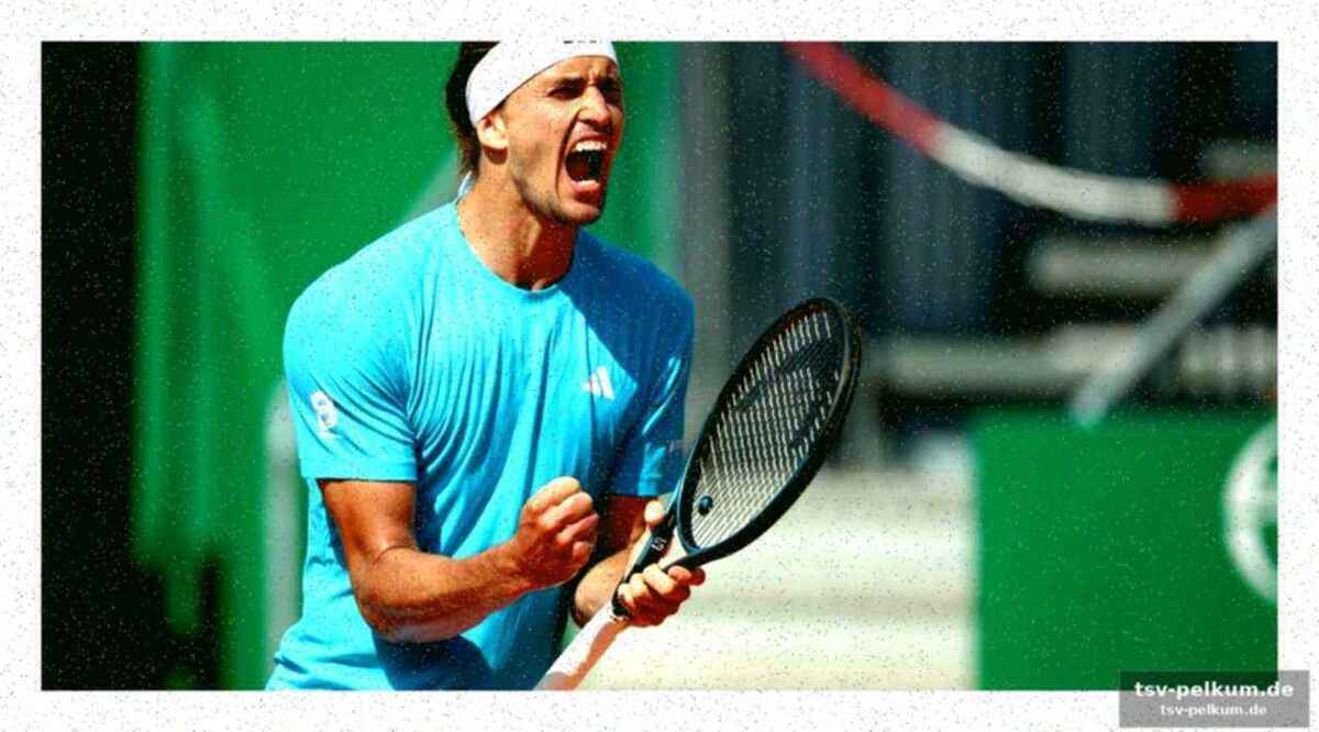 Ein kopf-an-kopf-rennen der tennis-elite